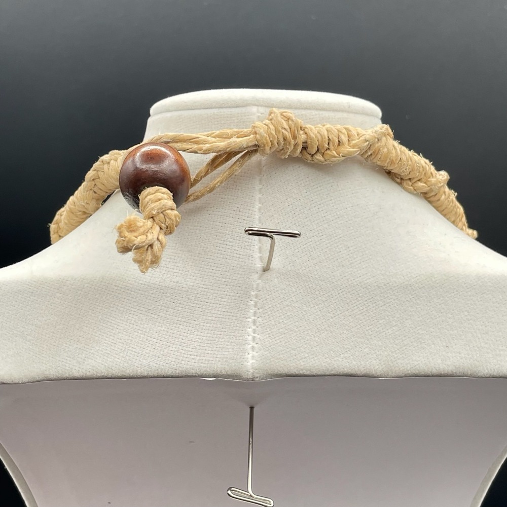 Vintage Handmade Womens Black Mother Of Pearl‎ & Shell Fashion Pendant Necklace - Picture 13 of 14